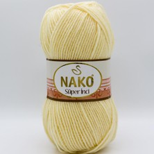 Nako Süper Inci El Örgü Ipliği 256 Krem  - 1 Adet