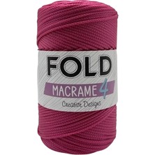 Fold Yarn 4 No Polyester Makrome Ip 200GR 3mm 082 Fuşya Pembe  - 1 Adet