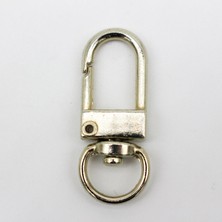 Yaylı Kanca Dip Yuvarlak 12MMX32MM Gümüş  - 1 Adet