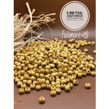 6 mm Ithal Renkli Ahşap Boncuk (25GR 225 Adet) Çanta Bileklik Takı Makrome Aksesuar Karışık Renk