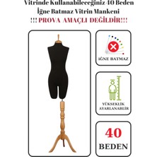 40 Beden Iğne Batmaz Vitrin ve Fotoğraf Çekimi Için Pantolon Giyebilen Terzi Mankeni Mankeni