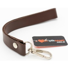Kancalı Deri Elcik 2cm x 22CM Kahverengi  - 1 Adet