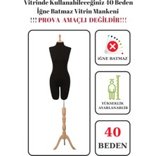 40 Beden Iğne Batmaz Vitrin ve Fotoğraf Çekimi Için Pantolon Giyebilen Terzi Mankeni Vitrin Mankeni