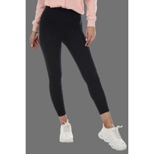 Kadın Siyah Içi Peluşlu Kışlık Termal Tayt Içlik  Tayt  Pantolon Tayt  Koşu Taytı