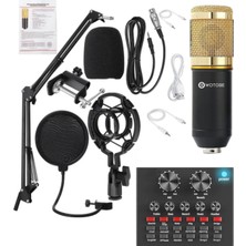 Filtreli Condenser Mikrofon Ses Kartı Stand Set