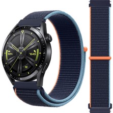 Samsung Galaxy Watch 6 44 mm Uyumlu Ayarlanabilir Hasır Örgü Cırtlı Spor Kordon