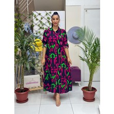 ECE616120 Pamuk Viskon Ece Elbise