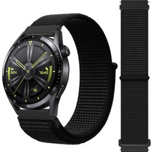 Samsung Galaxy Watch 4 Seri 40-42-44-46 mm (20MM) Uyumlu Ayarlanabilir Hasır Örgü Cırtlı Spor Kordon