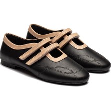 Kadın Cırtlı Bant Tokalı Deri Spor Babet 2010