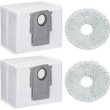 Roborock Q Revo,q Revo Maxv,q Revo Pro,q Revo S Uyumlu Mop Paspas,toz Torbası Yedek Seti-4 Parça