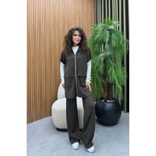 Premium Kalite Yelek ve Pantolonlu Kadın Ikili Takım Tesettür Uyumlu Yelekli Takım