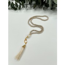 Lena Gift Workshop 10 Adet Hediyelik Vavlı Püsküllü Plastik Inci 99'lu Namaz Tesbihi ( Mevlit-Sünnet-Hac-Umre)