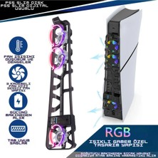TP5-3538S Ps5 Slim Disk Ps5 Slim Dijital Uyumlu Hız Ayarlı Rgb Arka Soğutucu Fan