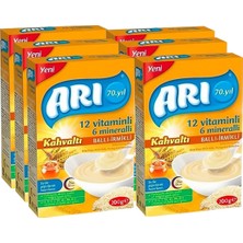 Arı 12 Vitaminli 6 Minarelli Sütlü Ballı Irmikli Pirinç Unu 200 gr x 6'lı Paket