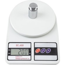Dijital 10KG Hassas Mutfak Terazisi, LCD Ekran, 1gr Ölçüm, Beyaz