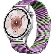 Huawei Watch Gt6 46MM Uyumlu Manyetik Milanese Loop Metal Kordon