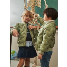 Mayoral Unisex Çocuk Mont – 4-10 Yaş, Yeşil, Su Itici, Rüzgar Geçirmez, Fermuarlı ve Cepli