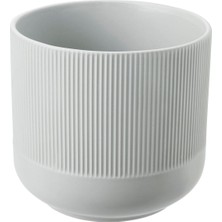 Seramik Saksı, Gri, 15 cm