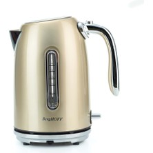 Parlak Gold 1.7l Metal Su Isıtıcı, Şık ve Dayanıklı Tasarım