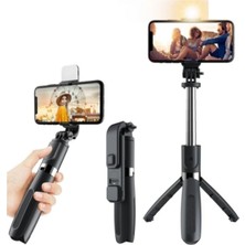 L02S Bluetooth Kumandalı Işıklı Tripod Selfie Çubuğu