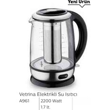 Siyah 1.7l Elektrikli Su Isıtıcı, Pratik ve Şık Tasarım