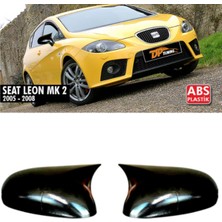 Seat Leon 2005-2008 Batman Yarasa Ayna Kapağı Piano Black