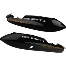 Mondial Drift L 125 Sele Altı Yan Kapak Takımı Siyah