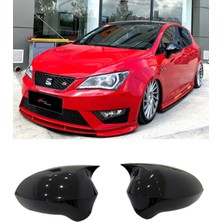 Seat Ibiza 2008-2017 Batman Yarasa Ayna Kapağı Takım Piano Black