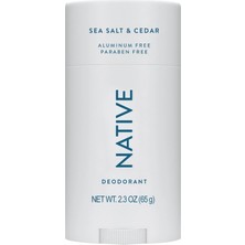 Native Sea Salt & Cedar Alüminyumsuz Stick Deodorant 65GR