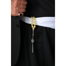 Özel Gümüş Tasarım Imame Orjinal Damla Kehribar Tesbih  (Amber), (مسبحة قطرة كهريبار)