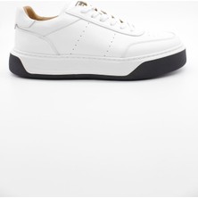 Beyaz Bağcıklı Antik %100 Deri Casual Ayakkabı 1033250164