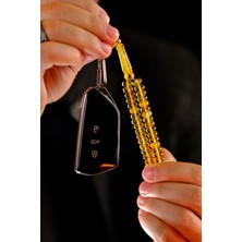 Gümüş Anahtarlık Tasarım Bilek Boy Rus Damla Kehribar Tesbih (Amber), (مسبحة قطرة كهريبار)