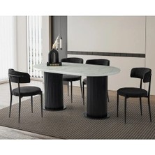 Mobilgen Marmo 4 Adet Gözde Sandalye Orkide Masa Takımı