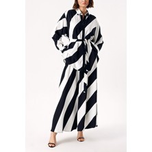 Çizgili Beli Lastikli Etekli Ikili Takım 12332