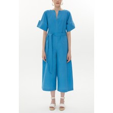 Mavi Bol Paça Poplin Tulum 10106