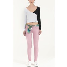 Lila Dar Kesim Pamuk Pantolon 40933