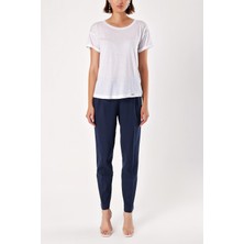 Beyaz Bol Kesim Basic Tshirt  19712