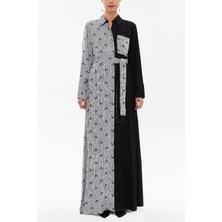 Siyah Bol Kesim Uzun Elbise 92569