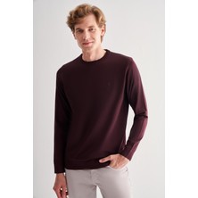 Mürdüm Bisiklet Yaka Cepsiz Slim Fit Casual Triko Kazak
