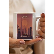 Dubai Baskılı Premium Kupa Bardak