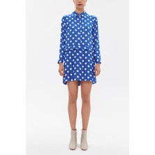 Societa Puantiyeli Piliseli mini elbise 92725