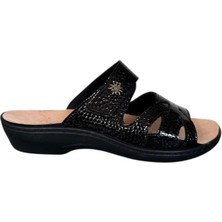 Extrafıt Geniş Kalıp Kadın Tabanı Çıkabilen Cırtlı Terlik 251