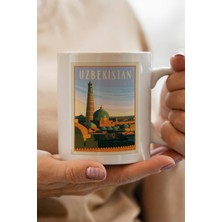 Özbekistan Baskılı Premium Kupa Bardak
