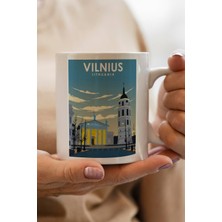 Litvanya- Vilnius Baskılı Kupa Bardak