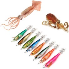 Profısher Kalamar Sahtesi 10.5cm 9gr Elbiseli Fosforlu Sert Yem Yeşil Açık