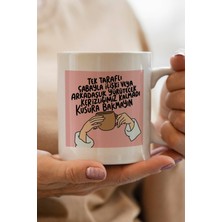 Tek Taraflı Çabayla Ilişki Yürütülmez Baskılı Premium Kupa Bardak