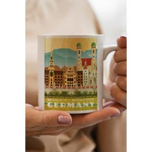 Germany- Almanya- Munich Baskılı Premium Kupa Bardak