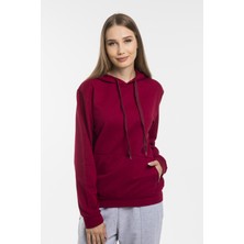 Süperlife Kadın Kapşonlu Regular Fit Ince Sweatshirt SPR21K55