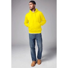 Erkek Kapşonlu Rahat Kalıp Içi Polarlı 3 Iplik Kalın Sweatshırt SPR25SW55