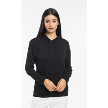 Süperlife Kadın Kapşonlu Regular Fit Ince Sweatshirt SPR21K55